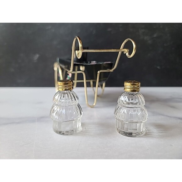 Push Cart Floral Salt And Pepper Shakers Vintage - Picture 6 of 10